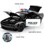 Imagem de Carro de Brinquedo Dodge Challenger Hellcat 1:22 - Polícia SASBSC - Para Crianças de 3 a 12 Anos