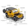 Imagem de Carro de Brinquedo Off-Road 1:32 - Modelo Jeep Wrangler Rubicon 1941 com Som e Luz