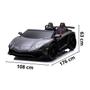 Imagem de Carro Elétrico Infantil 24V Lamborghini Aventador até 100kg Gigante 2 Assentos Importway Bw235