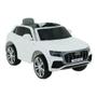 Imagem de Carro Elétrico Infantil Audi Q8 Branco com Controle 12v Belfix