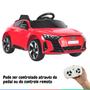 Imagem de Carro Elétrico Infantil Com Controle Criança Até 25Kg Bluetooth Luzes e Som USB Musica Audi Etron GT