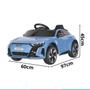 Imagem de Carro Elétrico Infantil Controle Criança Até 25Kg Bluetooth Luzes e Som USB Bateria 6V Audi Etron GT