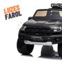 Imagem de Carro eletrico infantil mini caminhonete eletrica ford raptor licenciada preta 24v com luz e som