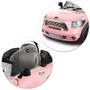 Imagem de Carro Elétrico Infantil Mini Cooper Conversível Rosa 6V - BelFix