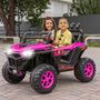 Imagem de Carro Elétrico Infantil UTV 4x4 Rosa 12V Com Música Faról Led Controle Remoto - Zippy Toys