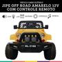 Imagem de Carro Elétrico Jipe Off Road Amarelo 12V Veículo Zippy Toys