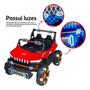 Imagem de Carro Elétrico Utv 12V Infantil Buggy Quadriciclo Controle Bluetooth Usb Brinqway Bw-277 Som Luzes