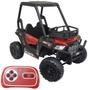 Imagem de Carro Elétrico Utv 12V Infantil Buggy Quadriciclo Controle Som Bluetooth Usb Luzes Vermelho Brinqway