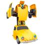 Imagem de Carro Fusca Bate E Volta Amarelo Brinquedo Criança Robô - Unitoys