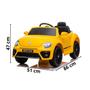 Imagem de Carro Infantil Elétrico Volkswagen Fusca Beetle Dune Amarelo