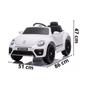 Imagem de Carro Infantil Elétrico Volkswagen Fusca Beetle Dune Branco