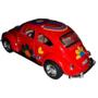 Imagem de Carro Miniatura Fusca Hippie Vermelho Escala 1:43 6836-28