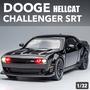 Imagem de Carro Modelo Diecast Red Eye Challenger Hellcat SRT - Escala 1:32 - Brinquedo para Crianças