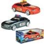 Imagem de Carro new car policia / resgate roda livre na caixa - BS TOYS