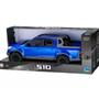 Imagem de Carro Pick-Up S10 Rally Azul Caminhonete Roma Brinquedos