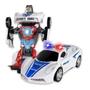 Imagem de Carro Policia Transformers Robô Musical Sirene Brinquedo Som