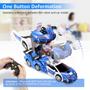 Imagem de Carro RC Transform Robot, deformação com um botão, brinquedo policial de deriva de 2,4 GHz em 360, brinquedos para meninos 1:18