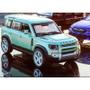 Imagem de Carro SUV Miniatura Land Rover Defender Verde Escala 1:43 6843-52 - Dorémi