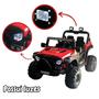 Imagem de Carro Utv Jipe Buggy Elétrico 12V Infantil Som Bluetooth Usb Luzes Controle Vermelho Brinqway Bw241