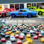 Imagem de Carros de Brinquedo em Escala 1/64 - Modelo Fundido com Pneus de Borracha e Rodas de Quatro Raios