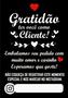 Imagem de Cartão De Agradecimento Gratidão Ter Você Como Cliente 100un