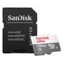Imagem de Cartão de Memoria 128gb Micro Sd Cl10 100mb/s Ultra SDSQUNR-128G-GN3MA Sandisk