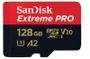 Imagem de Cartão de Memória 128gb Micro Sd Extreme Pro 200mbs Sandisk (Drones, Câmeras de Ação)
