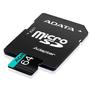 Imagem de Cartão de Memória Adata MicroSDHC 64 GB Classe 10 V30 com Adaptador - AUSDX64GUI3V30SA2-RA1