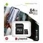 Imagem de Cartao de Memoria Kingston C10 SDCS2 - 64GB - Micro SD com Adaptador - 100MB/s