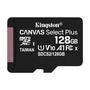 Imagem de Cartão de Memória Kingston Canvas  MicroSD 128GB, com Adaptador, para Câmeras  Android - SDCS2/128GB