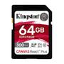 Imagem de Cartão de memória Kingston Canvas React Plus 64GB SDXC UHS-II