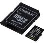 Imagem de Cartão de Memória Kingston Canvas Select Plus MicroSD 128GB Classe 10 com Adaptador, para Câmeras Au