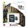 Imagem de Cartão de Memória Kingston Micro SD Canvas Go Plus 128GB Classe 10 c/ Adaptador SD - SDCG3/128GB