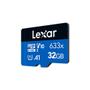 Imagem de Cartão de Memória Lexar Blue Micro SDHC 32GB UHS-I Classe 10 + Adaptador - LSDMI32GBBNL633A