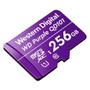 Imagem de Cartão De Memória Micro-SD 256 GB WD Purple Intelbras Durabilidade 5x Maior, Gravação Contínua 24/7