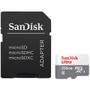 Imagem de Cartao de Memoria Micro SD de 256GB Sandisk Ultra SDSQUNR-256G-GN6TA - Branco/Cinza