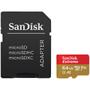 Imagem de Cartao de Memoria Micro SD de 64GB Sandisk Extreme SDSQXAH-064G-GN6AA - Vermelho/Dourado