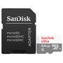 Imagem de Cartao de Memoria Micro SD de 64GB Sandisk Ultra SDSQUNR-064G-GN3MA - Branco/Cinza