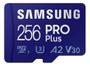 Imagem de Cartão De Memória Micro Sd Samsung Pro Plus 256gb 4k 180mb/s