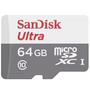 Imagem de Cartão de Memória Micro SD SANDISK 64GB Classe 10 Ultra Com Adaptador SD