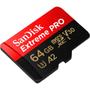 Imagem de Cartão de memória MicroSD Sandisk 64gb Extreme Pro