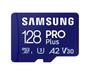 Imagem de Cartão de memória microSDXC 128GB Samsung PRO Plus (UHS-I, U3, A2, V30 c/ Adaptador) - MB-MD128SA