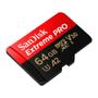 Imagem de Cartão de Memória Sandisk 64GB MicroSDXC Extreme Pro UHS-I - SDSQXCU-064G-GN6MA