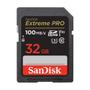 Imagem de Cartão de Memória SanDisk Extreme PRO SDHC 32GB - C10, U3, V30, 4K UHD