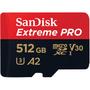 Imagem de Cartao de Memoria Sandisk Extreme Pro SDSQXCD-512G-GN6MA - 512GB - Microsd com Adaptador - 200MB/s