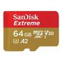 Imagem de Cartão de Memória SanDisk MicroSD Extreme 64GB Classe 10 - SDSQXAH-064G-GN6AA