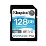 Imagem de Cartao de memoria sd 128gb kingston canvas go plus classe 10