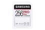 Imagem de Cartão de memória SD SAMSUNG PRO Plus SDXC 256GB em tamanho real