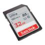 Imagem de Cartão de Memória Sd Sandisk 32gb Ultra 120Mbs Classe c10