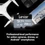 Imagem de Cartão Lexar 256GB MicroSDXC UHS-I SILVER - até 160MB/s - Câmeras, Drones, Smartphones